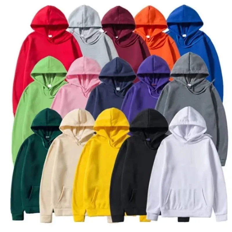 Men's Hoodies Women Pullover Spring Autumn Casual Hoodie Sweatshirts Solid Color Hoodies Oversize Black Sweatshirt For Male — image 6