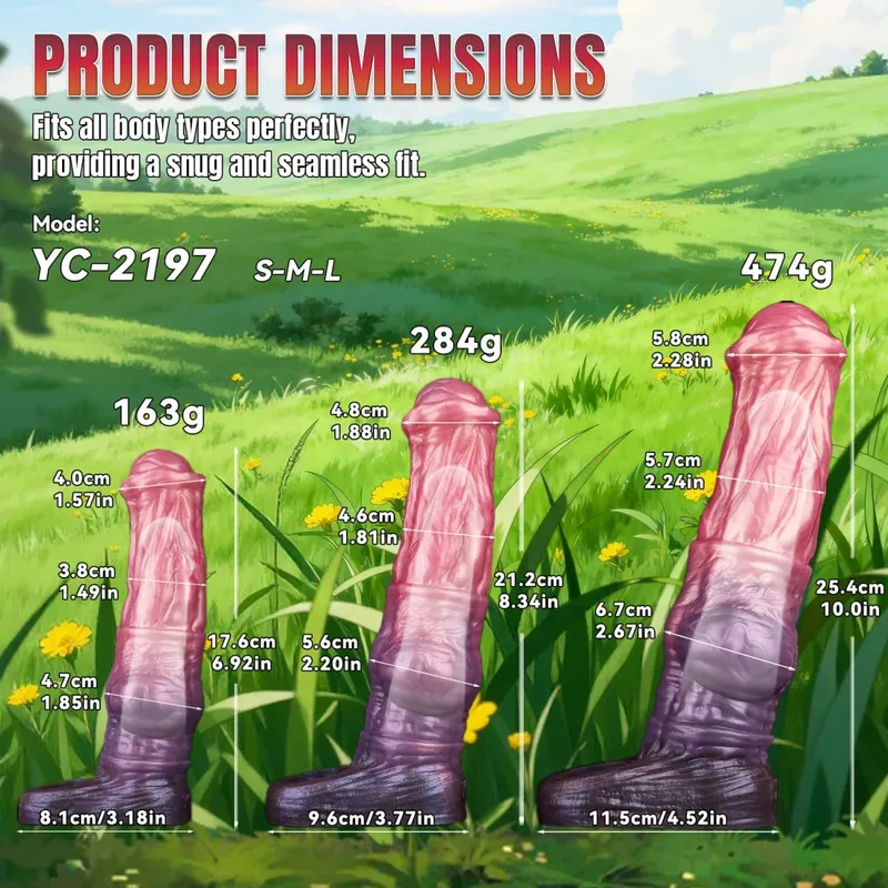 10inch Horse Penis Sheath For Delay Ejaculating Sex Toy For Penis Enlargement Cock Cover Resuable Condom S M L Size