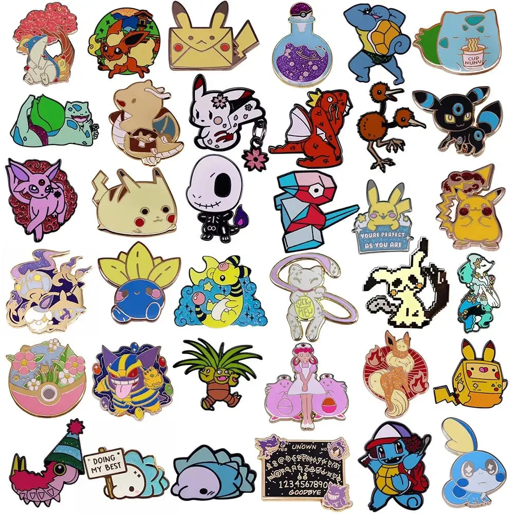 Pokemon Bulbasaur Enamel Pin for Backpacks Lapel Pins Brooch for Clothes Metal Badges Accessories Jewelry Friends Gifts — image 1