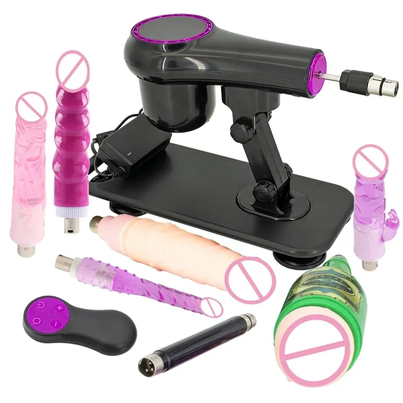 Portable Sex Machine Adjustable Speed Angle Automatic Wireless Control for Woman Man Masturbating Pumping Gun Sex Toys