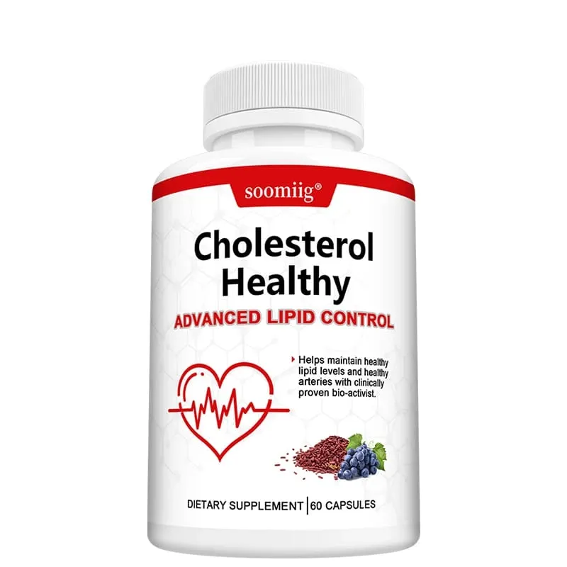 Cholesterol Health Supplement - Lowers LDL and Triglycerides Supports Healthy Cholesterol Levels Natural Heart Health Capsules