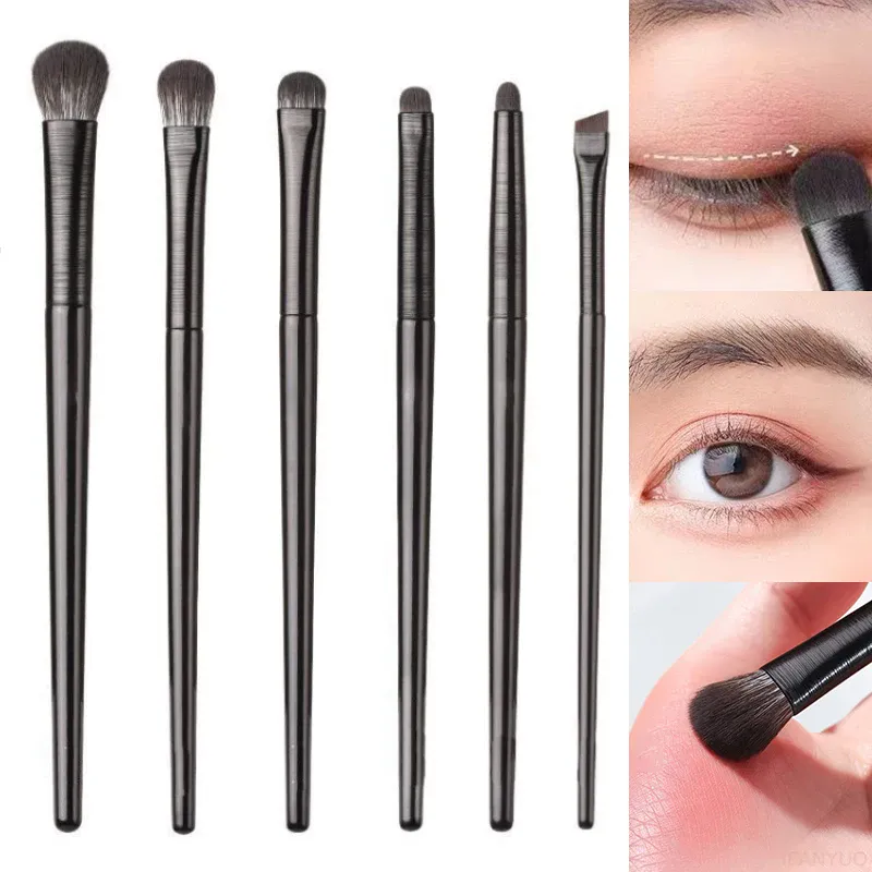 2/6/10PCS Eyes Makeup Brushes Set Professional Soft Precision Eyeshadow Eyeliner Eyebrow Brush Women Facial Beauty Cosmetic Tool — image 2