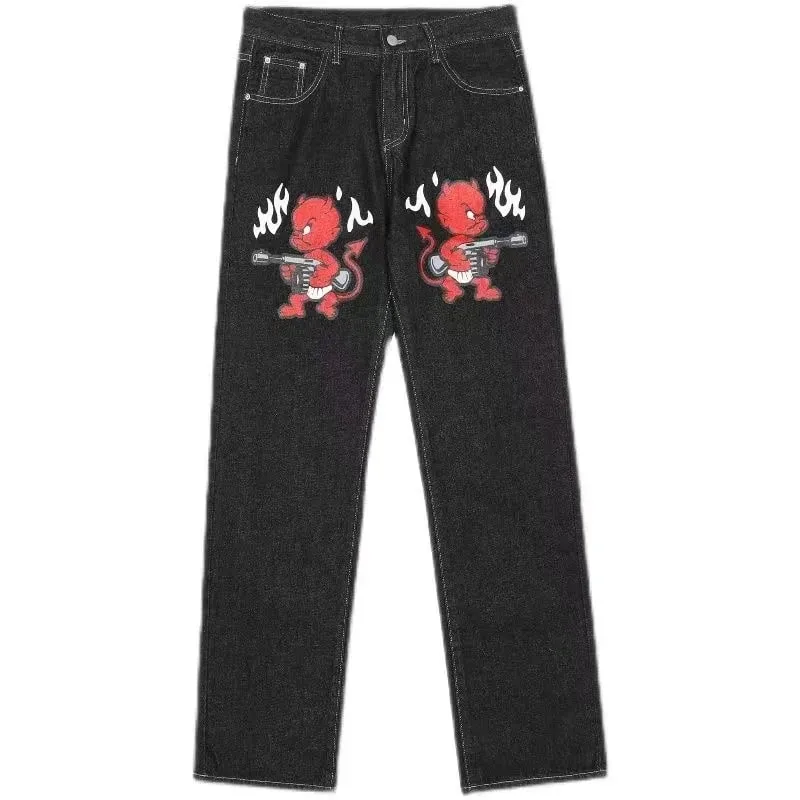High Waisted Light Color Design Washed Commute Slim Fit Baggy Denim Pants 2026 Classic Popular Style Straight Leg Jeans — image 1