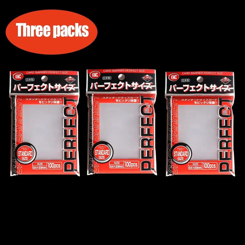 64 x 89 mm Card Sleeve Barrier Stolní hra KMC Clear Pokemon Perfektní velikost Obal na karty Sběratelské karty Pasují Standardní Transparentní Vnější
