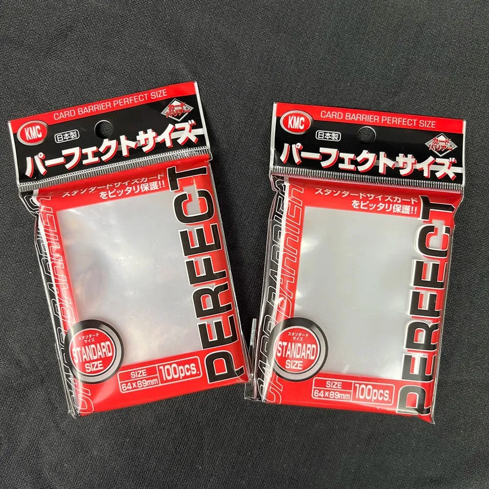 64x89mm 100PCS Transparent KMC Card Sleeves Trading Card Sleeve Barrier Board Game Cards Outer Protector for MTG/YGO — image 1