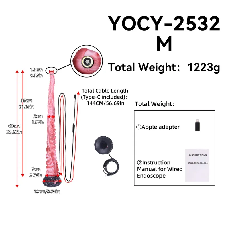 Anal Plug Silicone Dildo Endoscope Camera Anal Dilator Anus Extender Vaginal Butt Expansion Fantasy Dildos Extreme Sex Toys — image 8