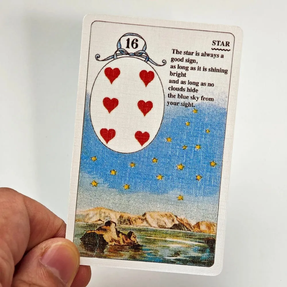 Mlle Lenormand Deck 36 Cards Esoteric Fortune Telling Printed on 350GSM Double-embossed Cardstock - 9*6cm — image 6