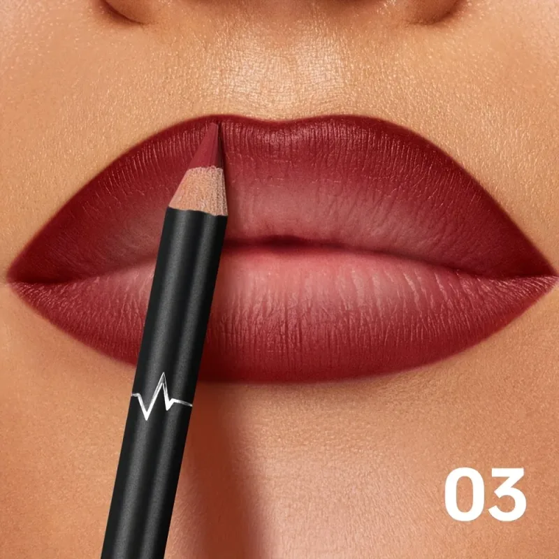 Pudaier 6-Color Waterproof Matte Lip Liner - Long-Lasting Non-Transfer Formula Matte Finish 6 Versatile Shades