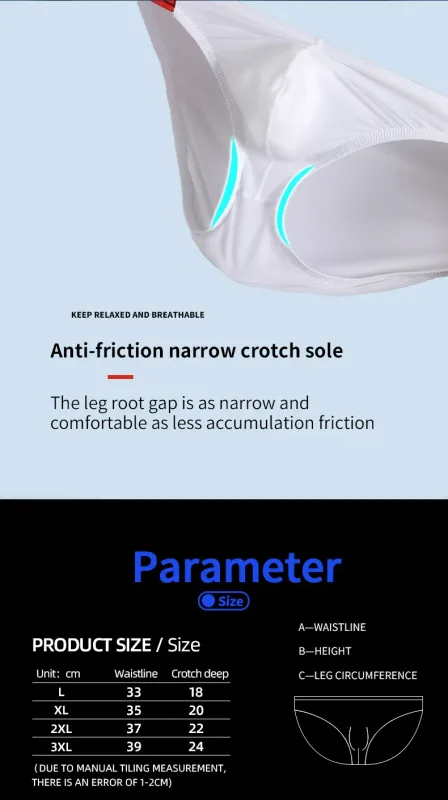 Panties Men's Solid Color Elastic Skinny Sexy Low Waist Ice Silk High Fork Thong Fitness Sports Comfortable Triangle Shorts