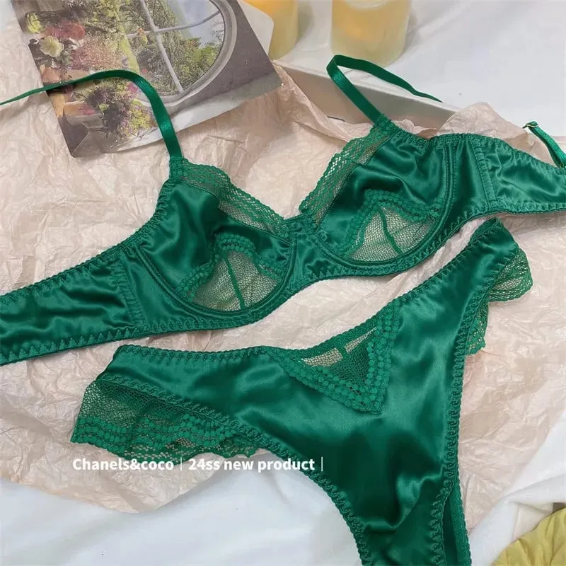 Lightweight French Embroidery Lace Push Up Bra for Summer Breathable Sexy Gathering Underwear Comfortable Fit for Women S-xl
