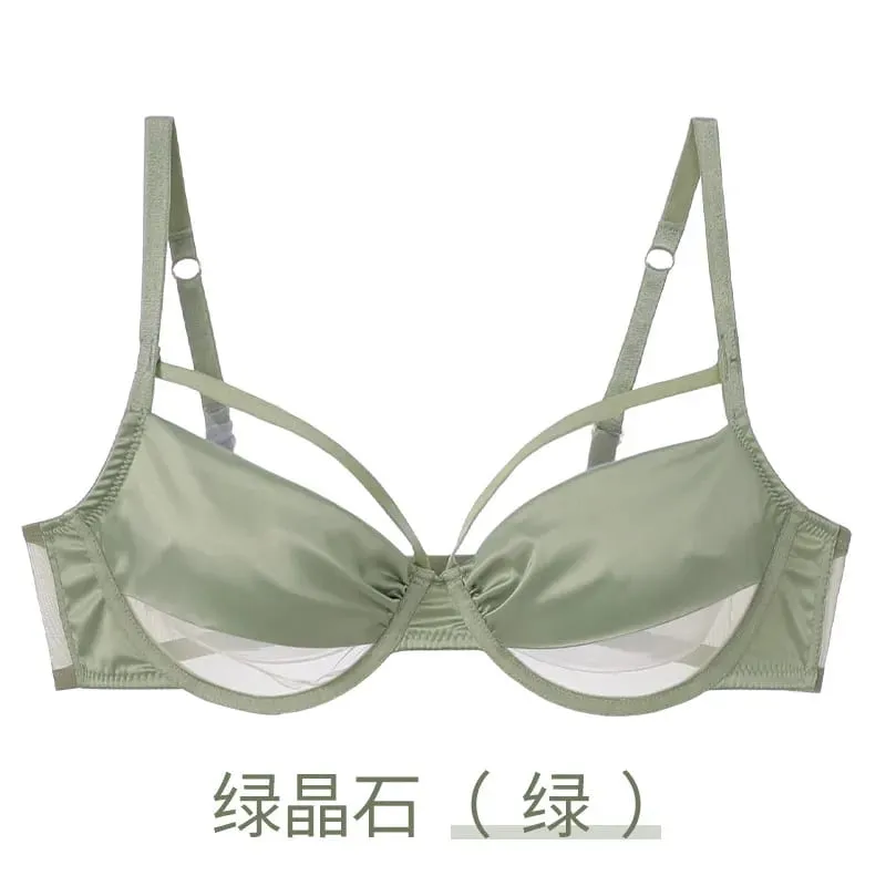 Set di biancheria intima dimagrante da donna nuova tazza sottile reggiseno push up con ferretto morbido effetto minimizzante raccoglie rigonfiamento laterale anti-cedimento morbido