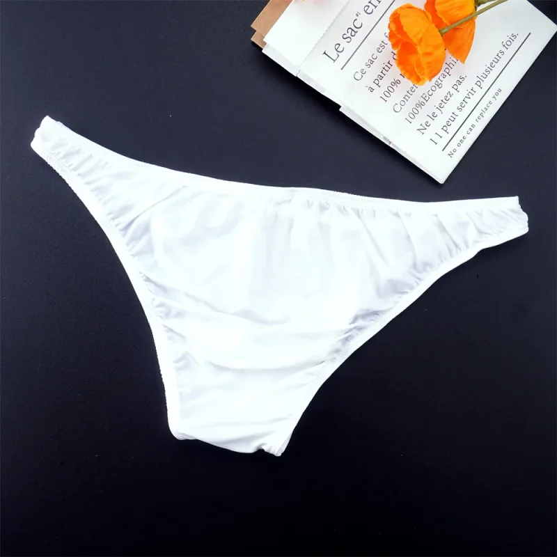 Người Đàn Ông Màu Trơn Ice Silk Quần Đùi Liền Mạch Eo Thấp U Lồi Quần Lót Nam Quần Lót Siêu Mỏng Co Giãn Thoáng Hơi Thở Nhanh quần