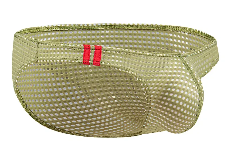 Mannen Slips Zomer Ademende Gaten Ondergoed U Bolle Dunne Lage Taille Heren Ondergoed Slips Slip Onderbroek Calzoncillos