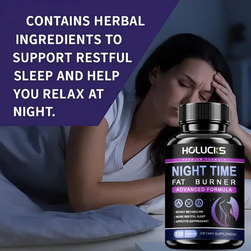 Extra Strength Night Fat Burner Promote Fast Sleep Onset Boosts Metabolism & Balances Cortisol Reduce Nighttime Cravings