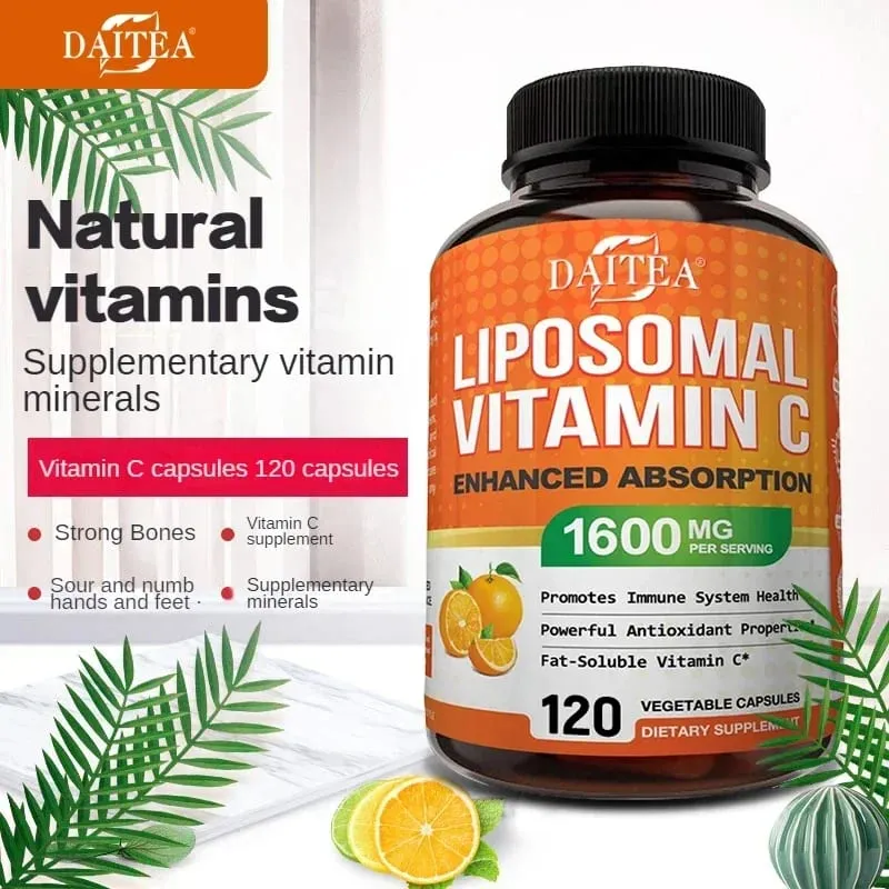 Liposomal Vitamin C 1600 Mg - Highly Absorbable Fat Soluble Vitamin C Antioxidant Supplement Immune System & Collagen Booster — image 2