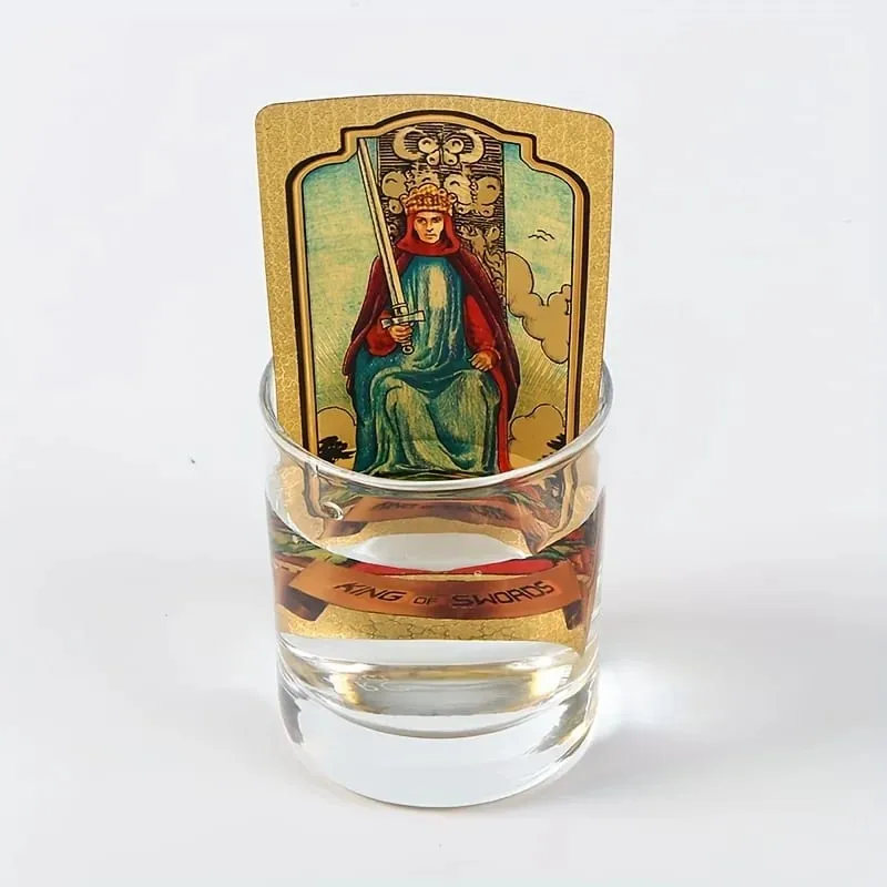 Gold Stamping Waterproof Plastic Colorful Printed Tarot Cards for Table Game Leisure Party Gathering Board Game Cards — image 4