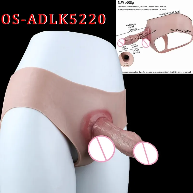 Cintura alta realista pênis manga насадка на член cinta em calcinha vibrador oco silicone extensor pau brinquedo sexual para homem — image 16