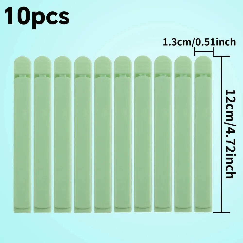Airtight Food Storage Bag Clips 20pcs Plastic Sealing Clamps for Keeping Food Fresh Moisture Proof Chip & Cereal Bag Sealer — image 11