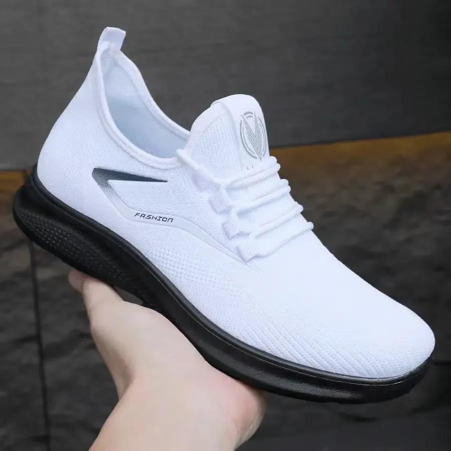 Men Comfort Knitted Loafer Sneakers 2026 New Arrival Breathable Air Knit Upper Slip On Shoes