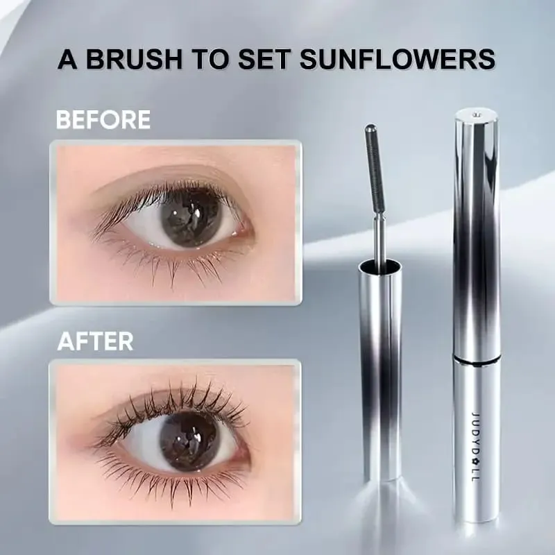 Judydoll Lashes Mascara Mascara impermeabile in fibra di seta Nero Estensioni ciglia lunghe arricciate Occhi sexy Cosmetici per il trucco