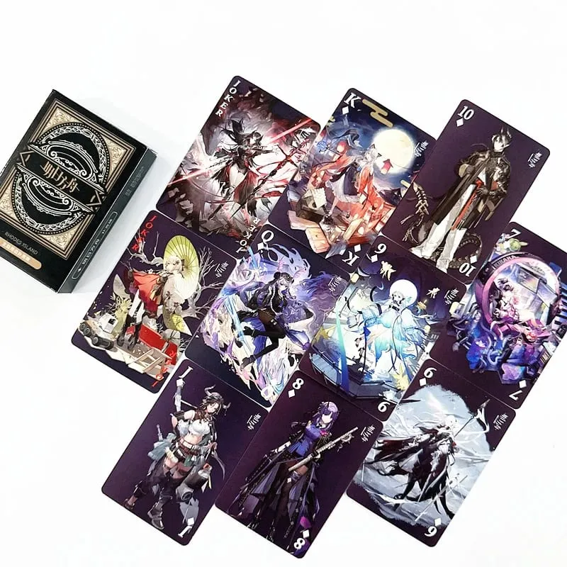 54PCS Arknights Game Character Poker Playing Cards Limited Edition Collectible Photo Fans Collection Gift