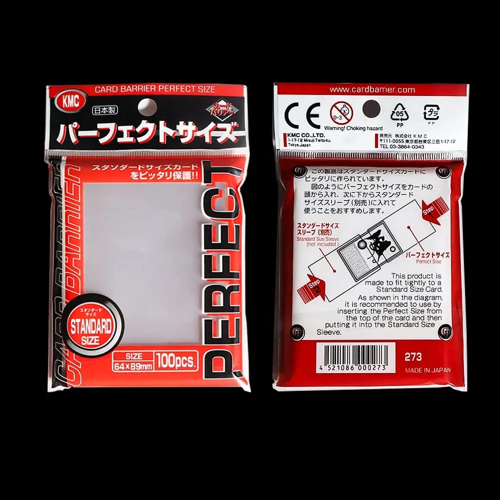 64 x 89 mm Card Sleeve Barrier Stolní hra KMC Clear Pokemon Perfektní velikost Obal na karty Sběratelské karty Pasují Standardní Transparentní Vnější