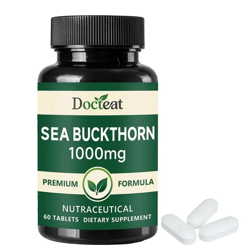 Docteat Sea Buckthorn 1000mg Tablets Daily Immune Function Support Antioxidant Nutrition Vitamin C Zinc Vitamin D3 60 Tablets