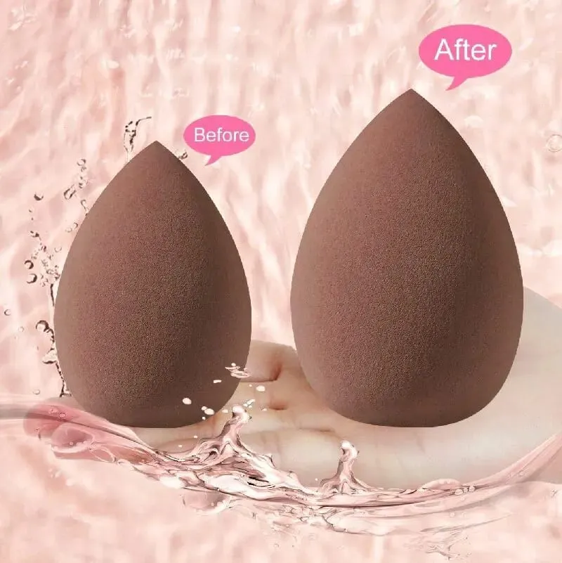 Kit de maquillage 33 pièces, grandes et petites éponges de beauté pour une application et un démaquillage impeccables, ensemble complet