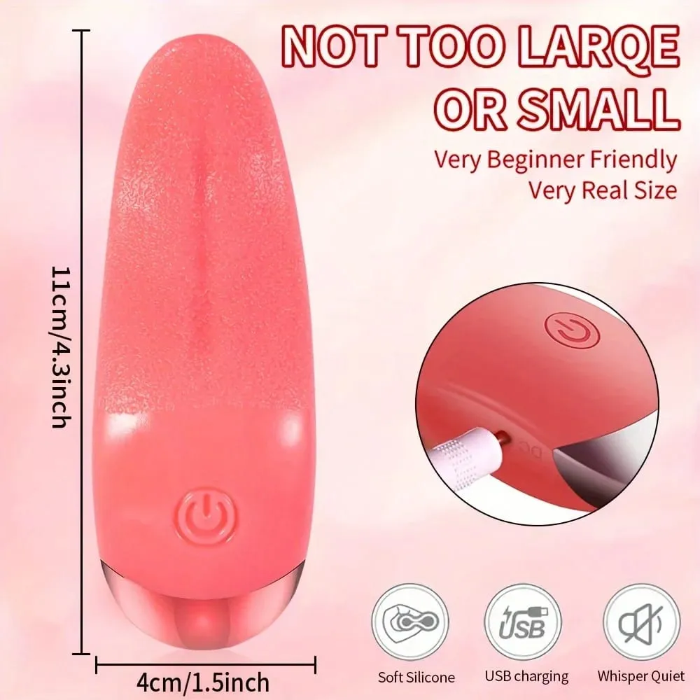 Clitoral Nipple Licking Vibrator Vaginal Anal Orgasm Stimulator with 10 Vibration Modes Adult Sex Toys for Couples Pleasure Game