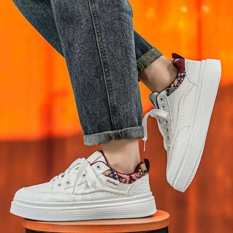 2026 Versatile Sports Leisure Board Shoes Fashion Comfortable Man Shoes Outdoor White Shoes for Man Breathable Men's Sneakers — image 1