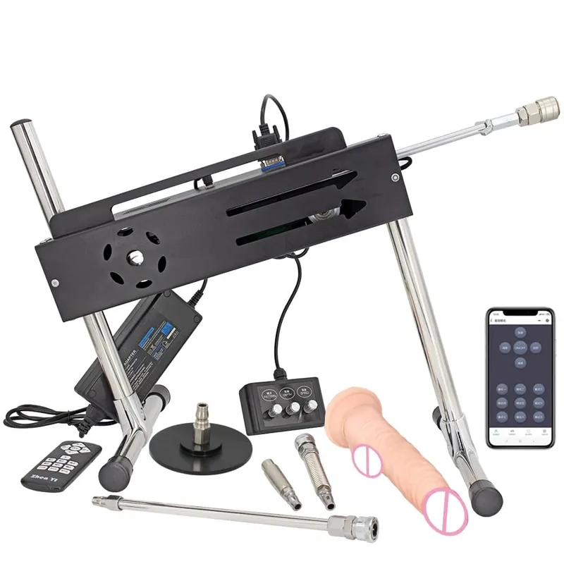 App & Wired & Wireless Control Turbo Gear Powerful Sex Machine with Dildo Sex Toys for Adults Masturbation Sex Product