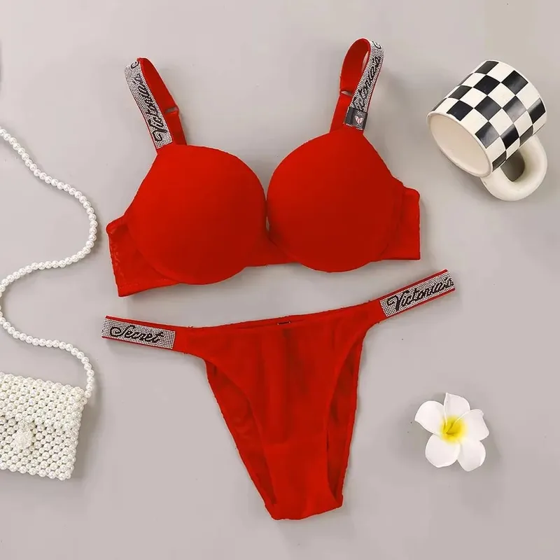New Bra Panty Set Women Lace Push Up Bralette Seamless Comfortable Breathable Lingerie Home Wear Set Lingerie Set Underwear Set — image 8