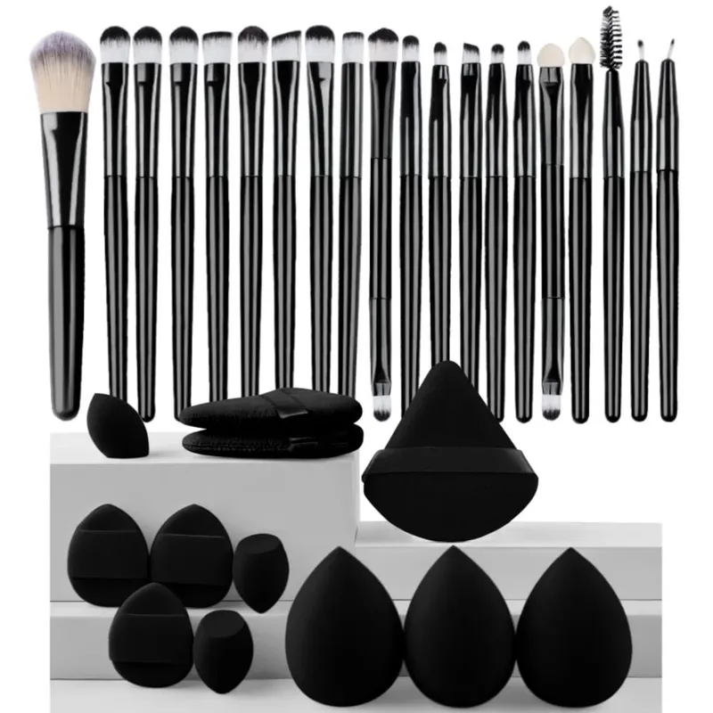 20pcs Makeup Brush Set Soft Fluffy Cosmetic Foundation Powder Eyeshadow Kabuki Blending Make Up Brush Beauty Tool Makeup Sponge — image 15