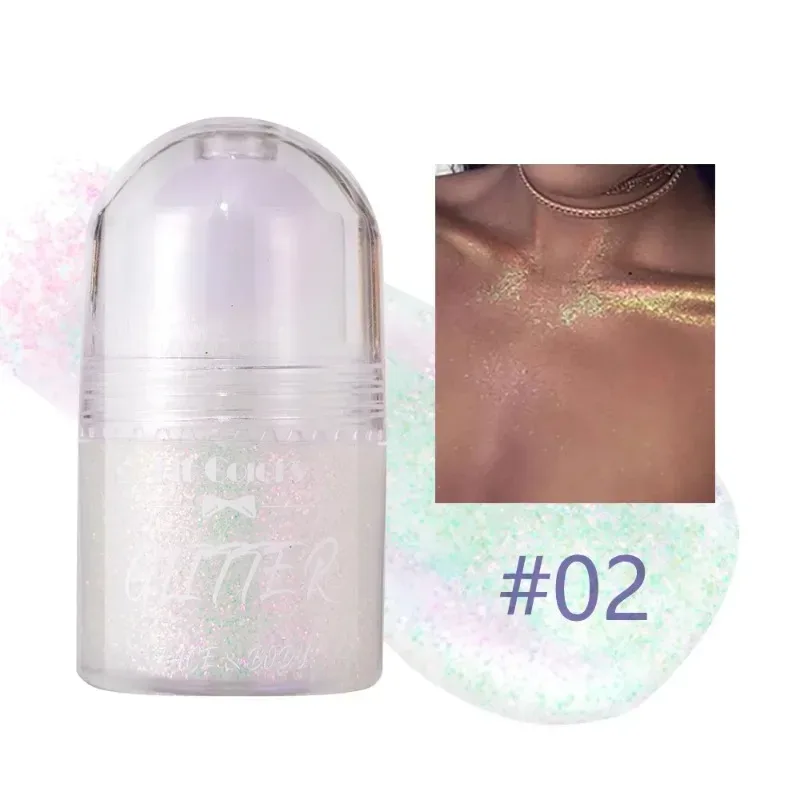 Sparkling Sequins Glitter Gel Face Body Eye Painting Shine Liquid White Silvery Pearl Gloss Eye Brighten Stage Makeup Decoration