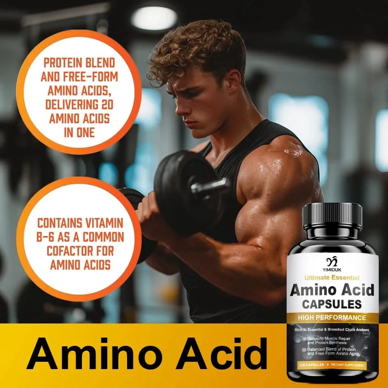 All-Natural Amino Acid Supplement Natural Energy & Stamina Promotes Healthy Metabolism & Total Body Wellness Gluten Free