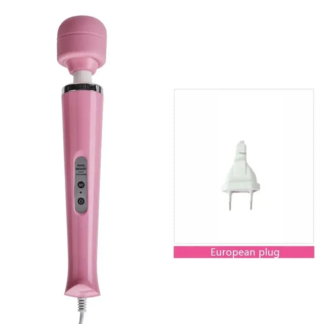 成人性玩具 AV 振動器強力魔棒 G 點刺激按摩器陰蒂振動器性玩具女性自慰黑狼新款 10 速魔棒按摩器大魔棒按摩棒 AV 振動器性感陰蒂女性性玩具歐元