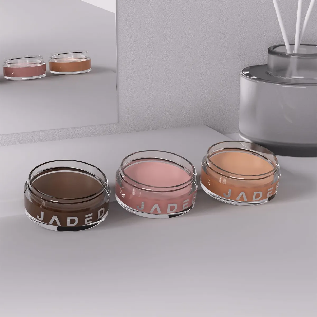 Matte Nude Eyeshadow Cream Waterproof Silky Smooth Eye Shadow Primer Pigment Pink Brown Long Lasting Monochrome Peach Eye Makeup