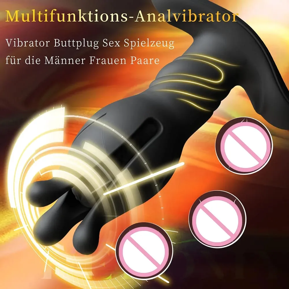 Remote Control Massager Vibrator Sex Toys Anal Plug 9 Tension Shock Flapping Thrusting Vibrating Butt Plug Prostate For Gay Toy
