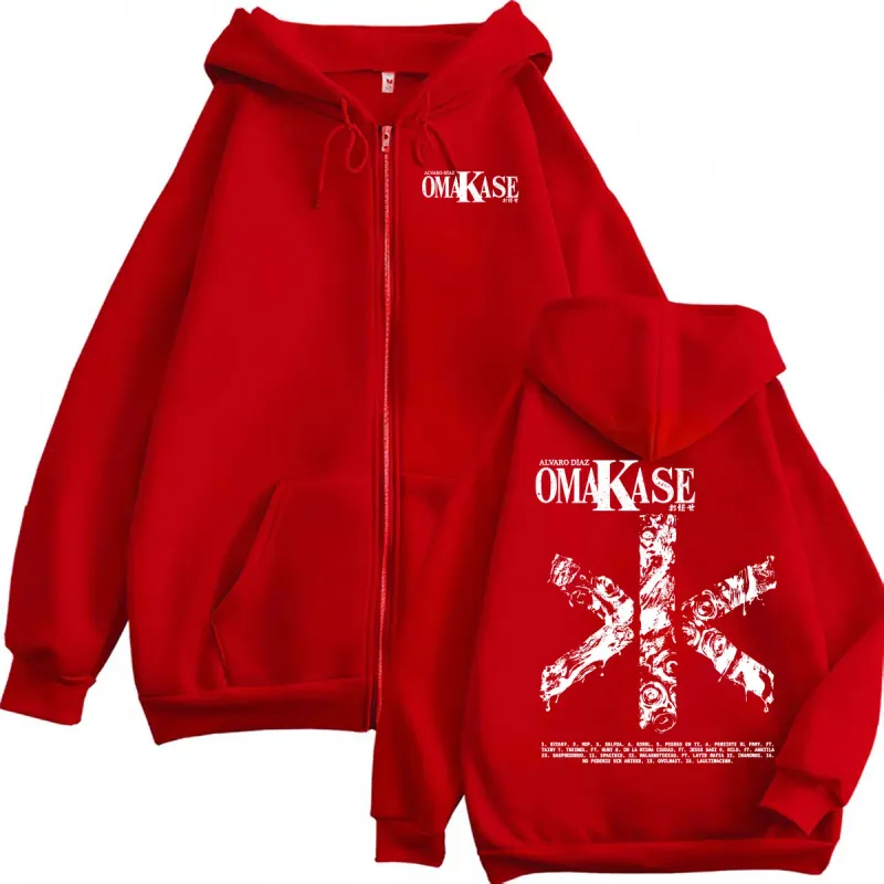 Alvaro Diaz Omakase Album 2026 Zipper Hoodies Men Women Hip Hop Pop Music Jacket Sweatshirts Bodywarmer Cozy Zip Up Hoodie Coats — image 4