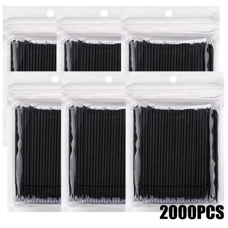 300/2000pcs MicroBrush Eyelash Cleaning Brush Lash Extension Individua Tools For Eyelashes Removing Swab Micro Makeup Brushes — image 16