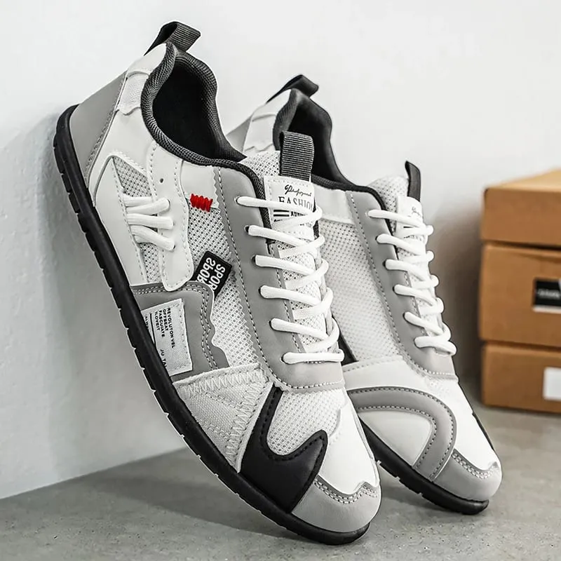 Men's Trendy Black and Gray Color-Blocked Mesh Breathable Casual Sports Shoes Summer Thin Retro Forrest Gump Shoes Lightweight Soft-Soled Shock-Absorbing Non-Slip Versatile Wear-Resistant Men's Shoes — image 9