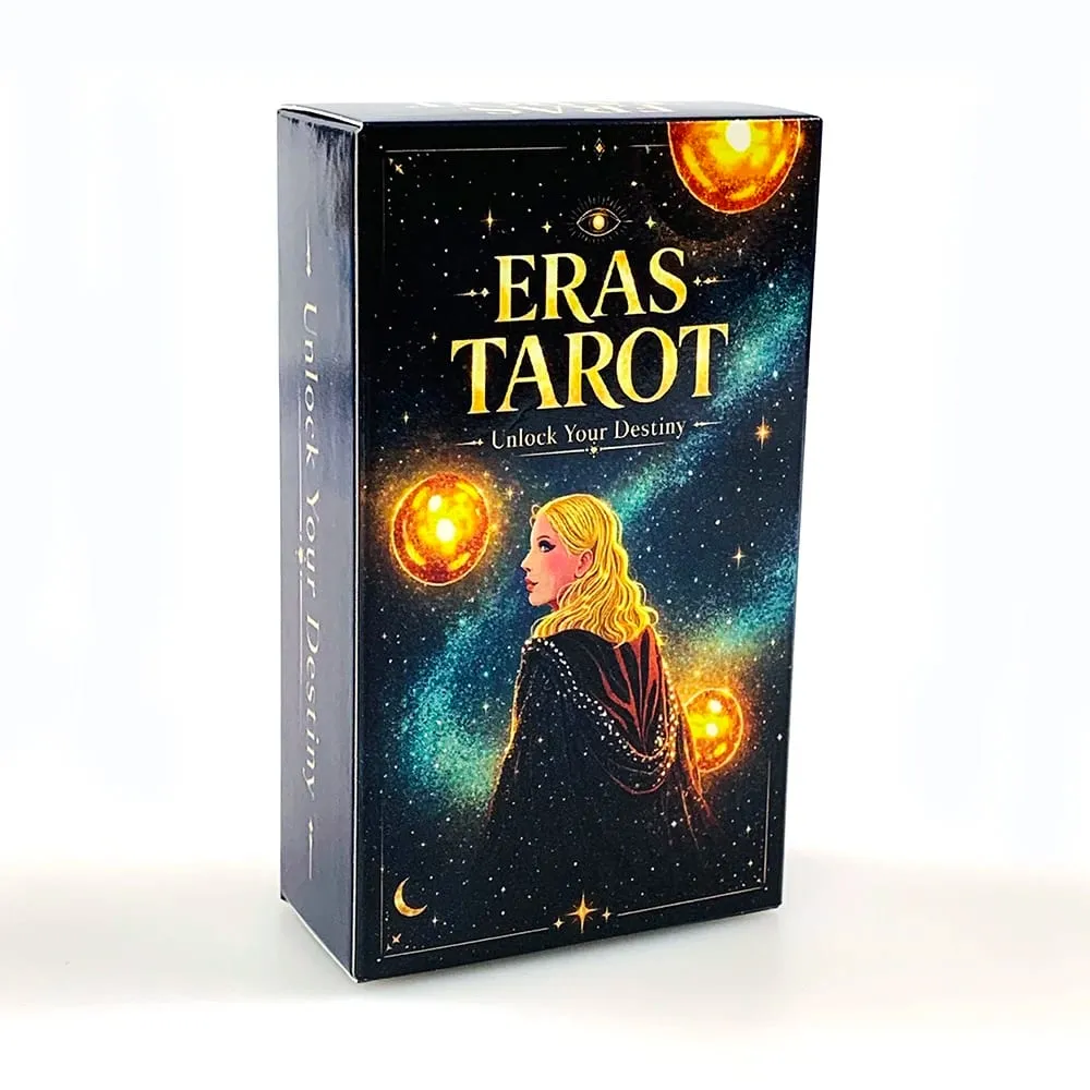 Eras Tarot Deck Starry Galaxy Cosmic Themed Tarot Cards Mystic Space Witch Divination Board Game Fate Reading Meditation Cards