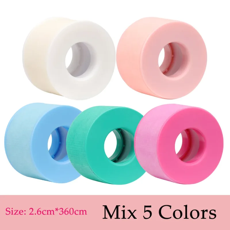 5/10Rolls Silicone Gel Tape for Lash Extensions Non-Woven Breathable Sensitive‑Skin Under‑Eye Patch Lash Tape Makeup Tool Supply — image 25