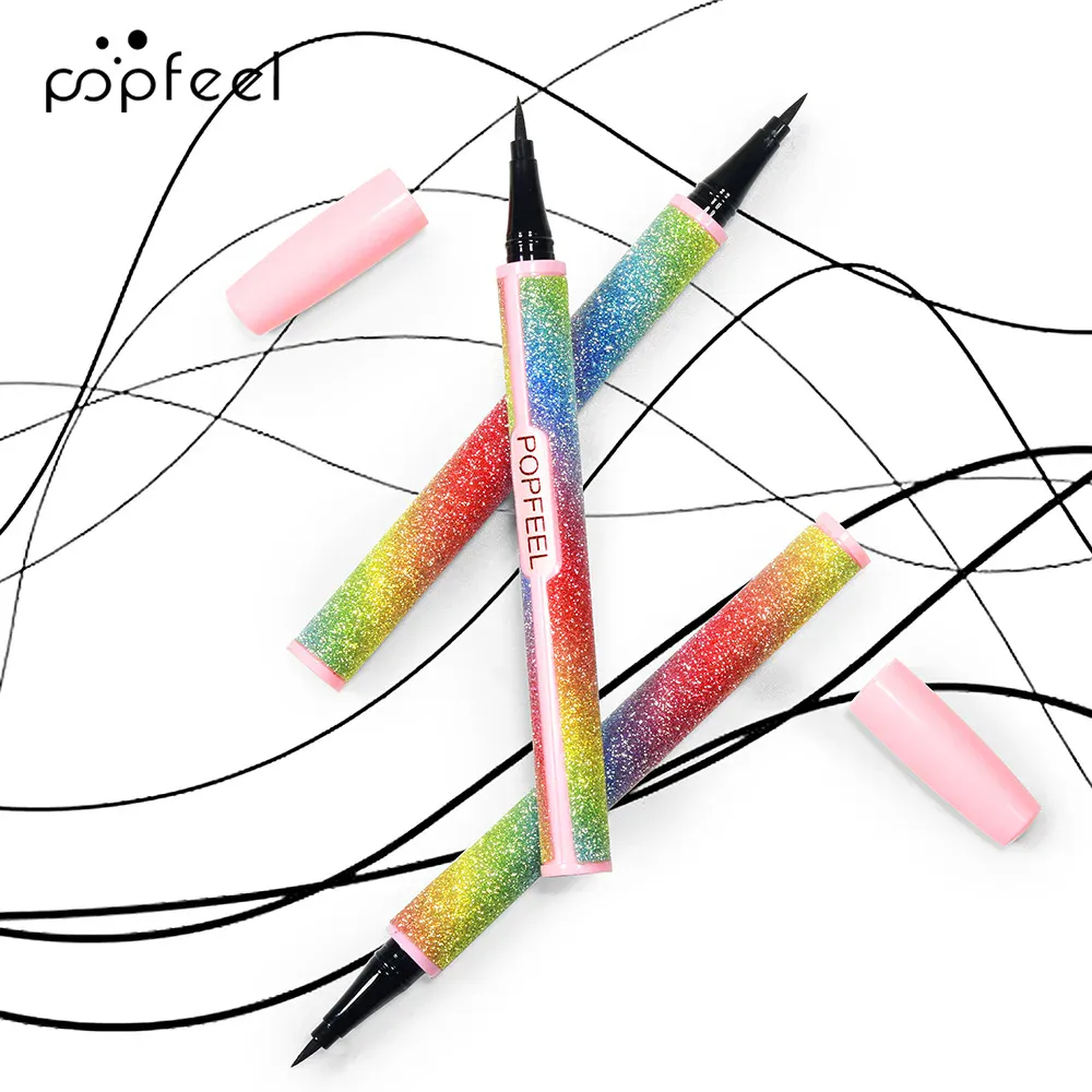Stylo Eyeliner liquide noir Popfeel le plus vendu, maquillage durable pour femmes, flèche à séchage rapide, crayon lisse pour les yeux, cosmétique, nouveau