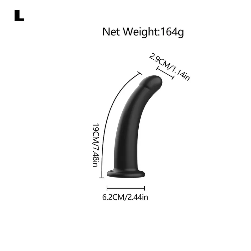 Adjustable Silicone Strap On Dildo Harness with Strong Suction Cup Slim Curved Pegging Dildo Wearable Sex Toy for Women Men Cou — image 12