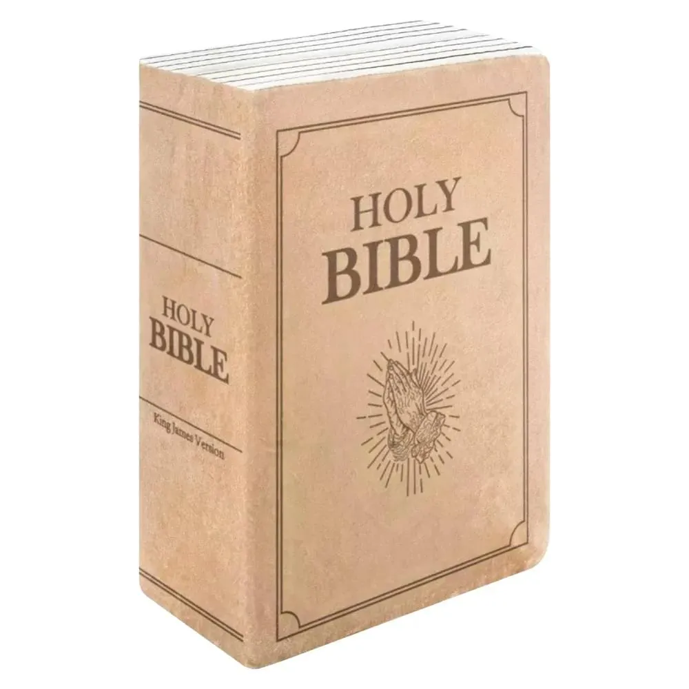 Living Room Realistic Looking Bible Pillow Sofa Cushion Plush Toy Bible Throw Pillow 33*22cm Home Decor Bible Cushion Bedroom — image 2