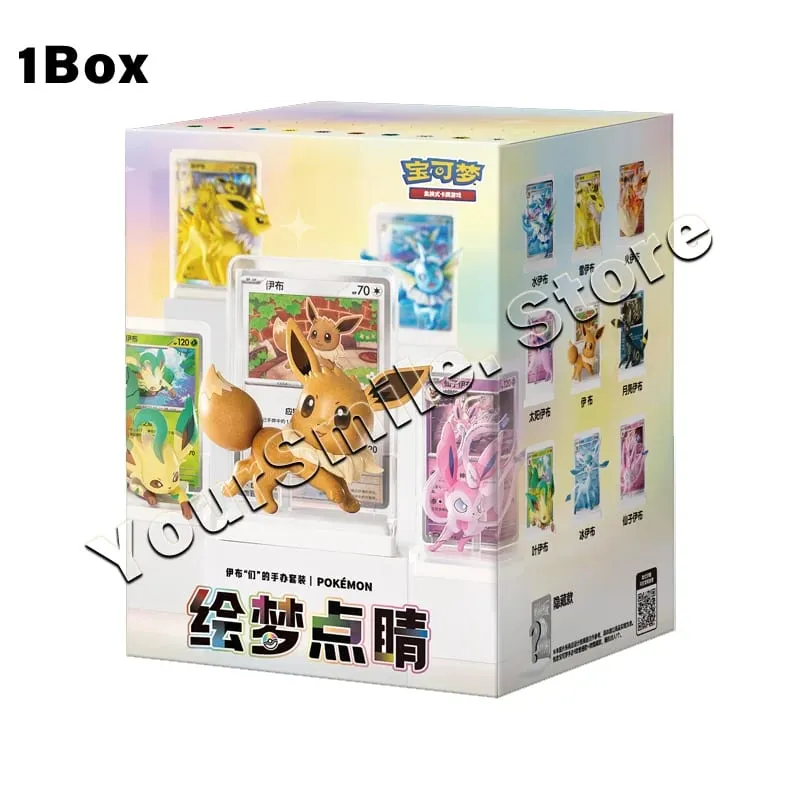 Kad Dagangan Pokemon Asal Kotak PTCG Tulen Versi Cina Kad Paparan Dek Hadiah Hari Lahir Kanak-kanak