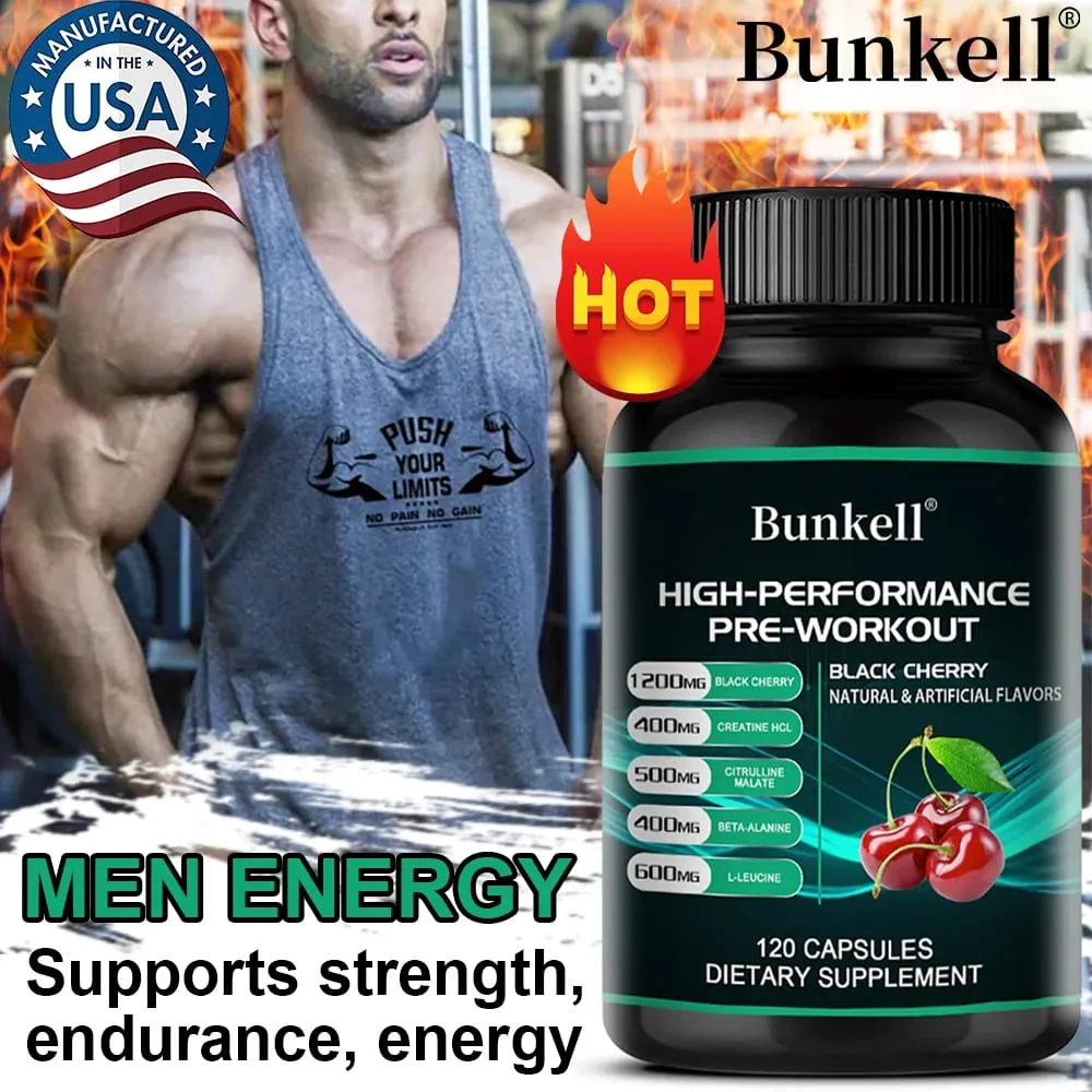 Suplemen Pra-Latihan Bunkell - Asam Amino Creatine HCI Citrulline Malate Beta-Alanine Untuk Meningkatkan Kinerja Atletik — image 2