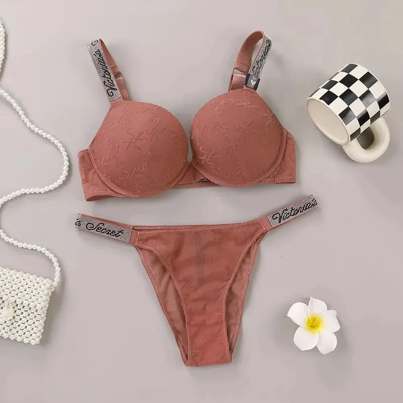 New Bra Panty Set Women Lace Push Up Bralette Seamless Comfortable Breathable Lingerie Home Wear Set Lingerie Set Underwear Set — image 11