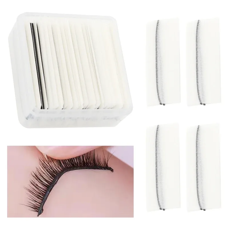 5 paires de faux cils auto-adhésifs Manga de Style mixte, sans colle, bande naturelle réutilisable, pour le maquillage quotidien des yeux